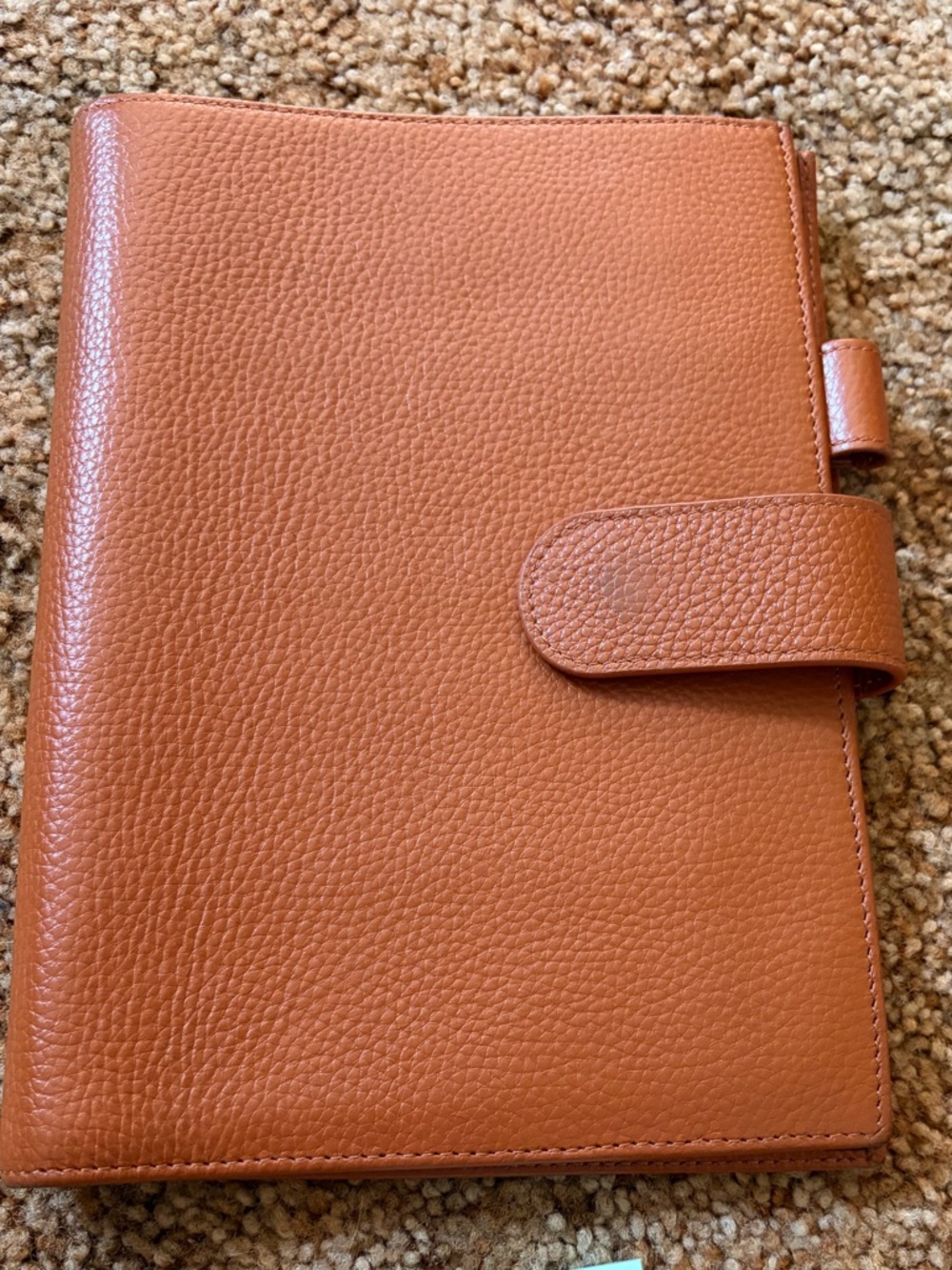 Leather Home Office Planner - Tan Organizer Notebook